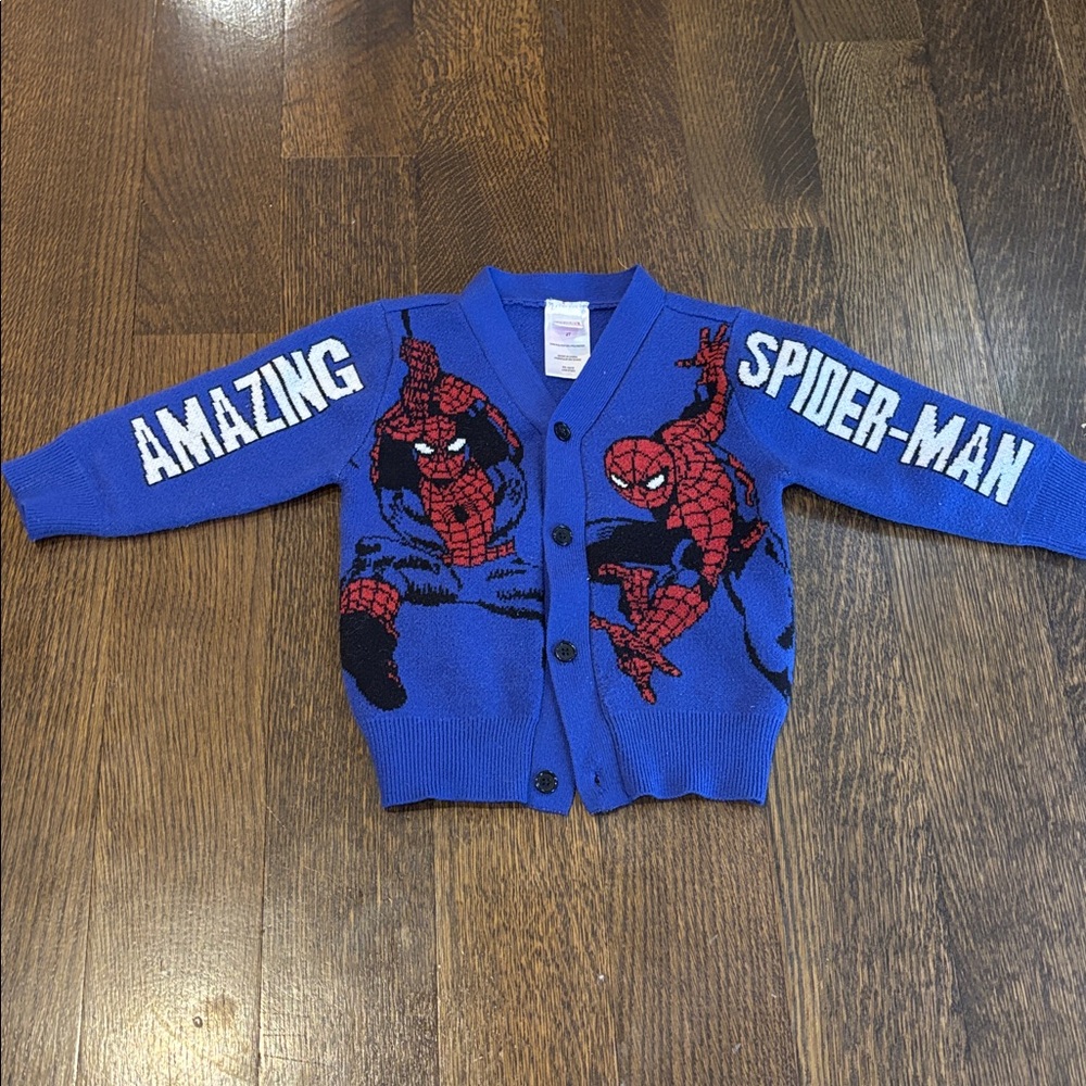 Marvel Spider-Man Kids Sweater Cardigan